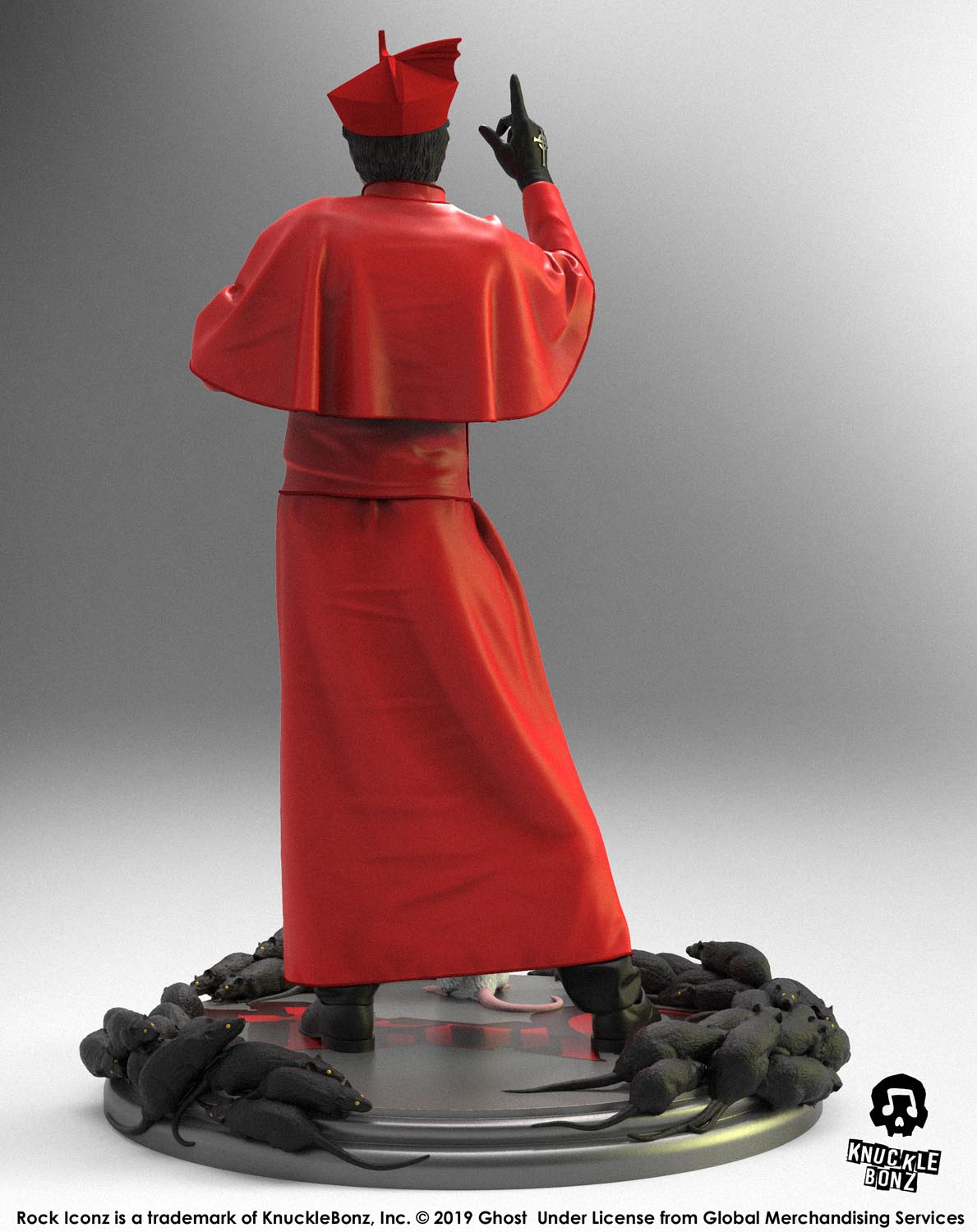 Ghost Cardinal Copia (Red Cassock) KnuckleBonz Statue